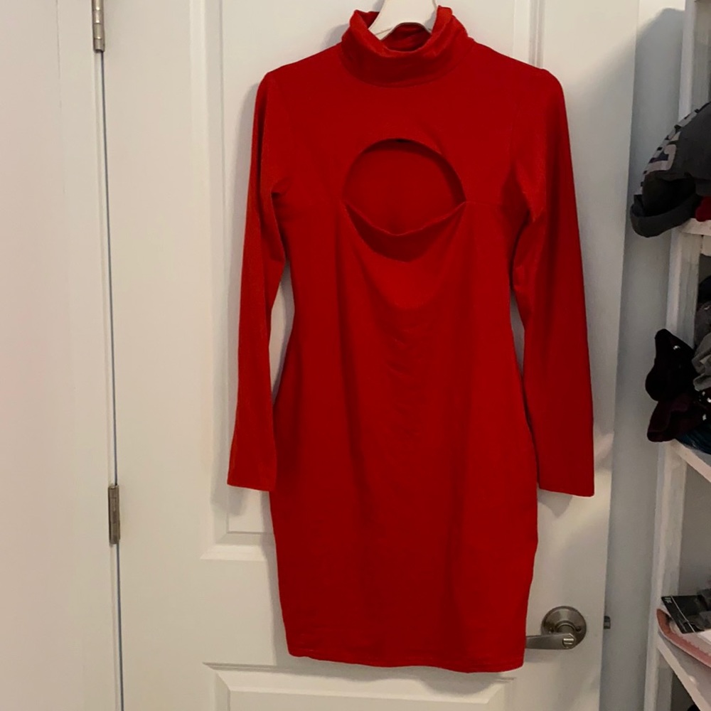 Sexy red dress